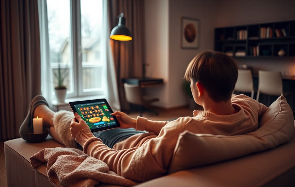 Ice Casino hjemmeside med snøtema