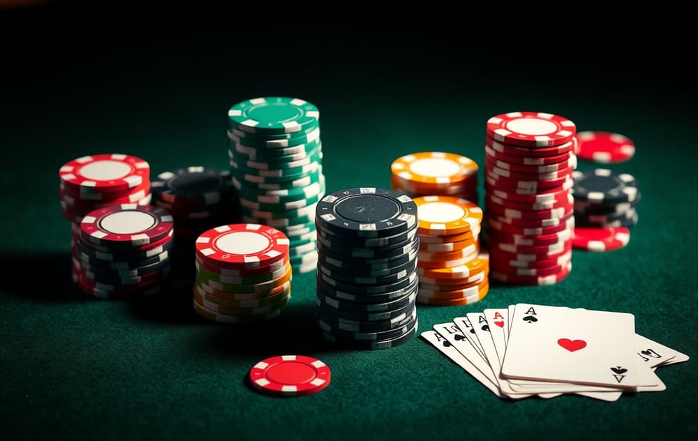 Lukki Casino logo med grønn frosk og terninger på mørk bakgrunn