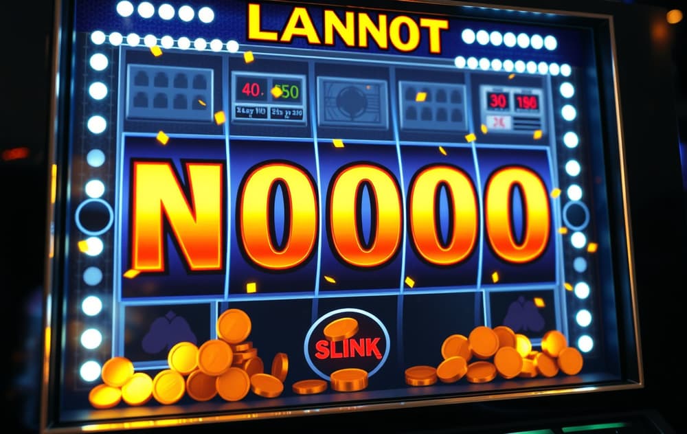 Progressiv jackpot-teller med norske kroner på en spilleautomat